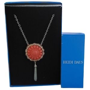 Heidi Daus The Heidi Effect Chinois Drop Pendant Necklace Nib CCC100